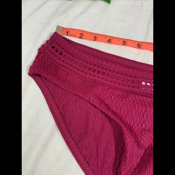 NEW Robin Piccone Perla Banded Hipster Bikini Bottoms in Orchid [ Medium ]‎ - Picture 6 of 12